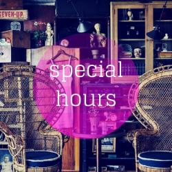 The image for Special Hours and Featuring - open 2pm to 7pm